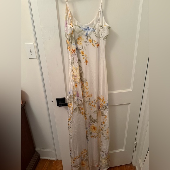 White Floral Slip Dress - Picture 4 of 4